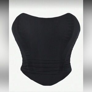 Elegant Black Women's Corset Top